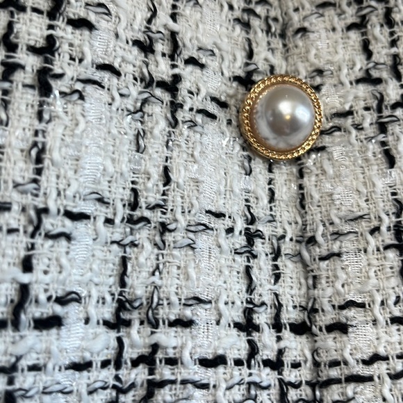 High Waist Tweed Plaid Mini Skirt - Picture 14 of 16